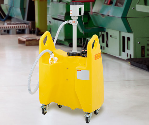 Transfer-Trolley for chemicals